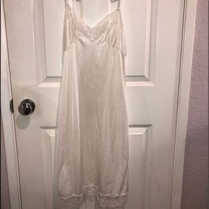 White Lace Slip Dress
